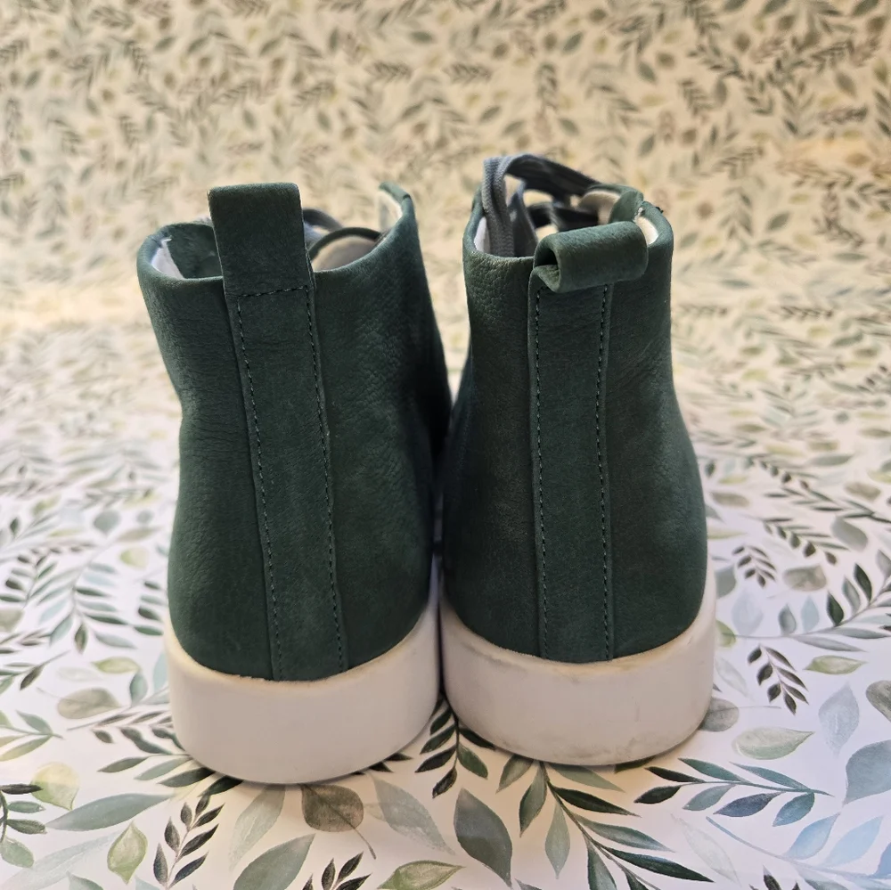 Kenneth Cole Tyler Zip Mid-Top Leather Sneakers - Size 7 - Picture 7 of 9